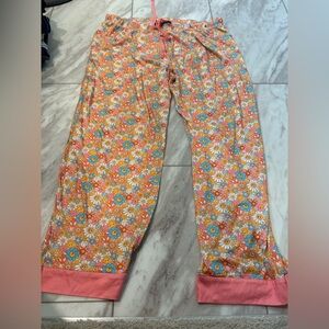 Simply Southern Pajama Bottoms - Pink, Orange, and Blue Floral